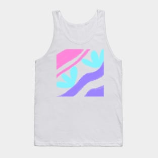 Pink purple blue watercolor art Tank Top